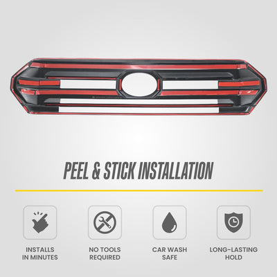 Trim Illusion ABS6851BLK gloss black grille overlay for 2024-2026 Toyota Tacoma - image 7
