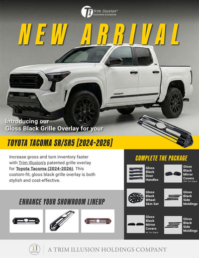 Trim Illusion ABS6851BLK gloss black grille overlay for 2024-2026 Toyota Tacoma - image 13