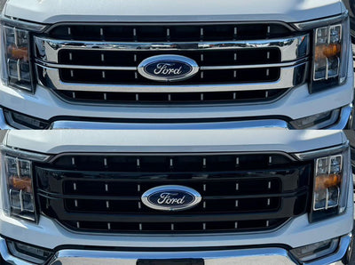 Trim Illusion ABS6852BLK gloss black grille overlay for 2021-2023 Ford F-150 - image 5