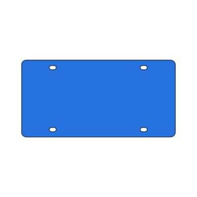 Acrylic License Plate Blank