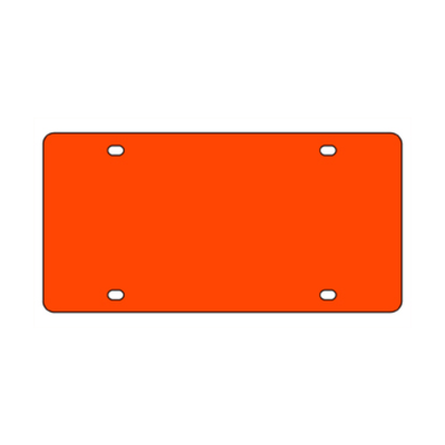 Acrylic License Plate Blank