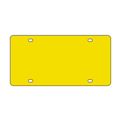 Acrylic License Plate Blank