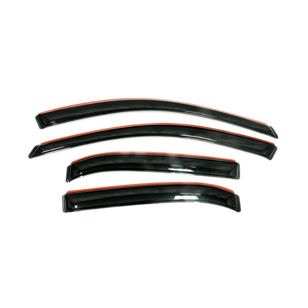 AVS 2017-2025 Ford F-250 Super Duty Supercrew Ventvisor Front & Rear Window Deflectors 4pc Smoke