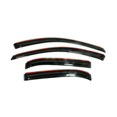 AVS 2017-2025 Ford F-250 Super Duty Supercrew Ventvisor Front & Rear Window Deflectors 4pc Smoke