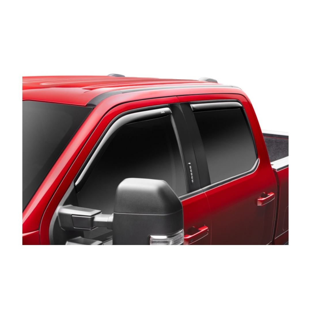 AVS 2017-2025 Ford F-250 Super Duty Supercrew Ventvisor Front & Rear Window Deflectors 4pc Smoke