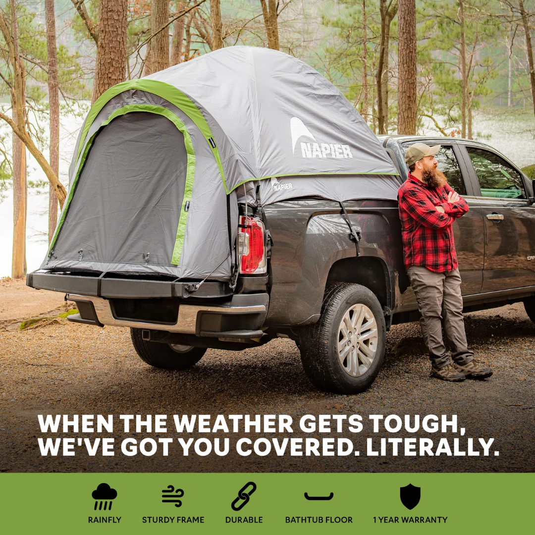 Napier Backroadz Truck Tent for Chevy Silverado, Ford F-150, Ram, GMC Sierra, Tacoma, Tundra & More
