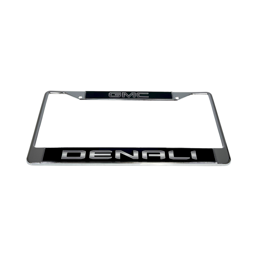 Blacked Out GMC Denali Chrome License Plate Frame