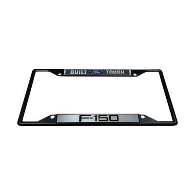 Built Ford Tough F-150 Black License Plate Frame
