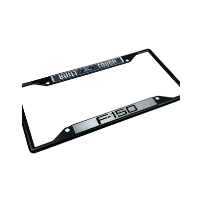 Built Ford Tough F-150 Black License Plate Frame