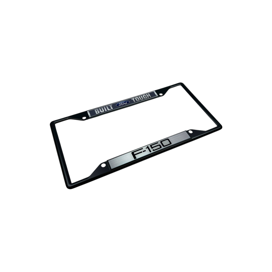 Built Ford Tough F-150 Black License Plate Frame
