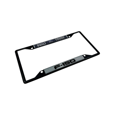Built Ford Tough F-150 Black License Plate Frame