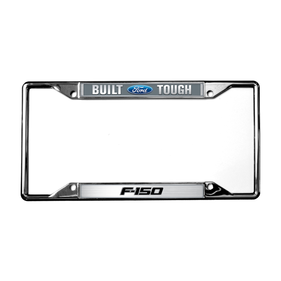 Built Ford Tough F-150 Chrome License Plate Frame