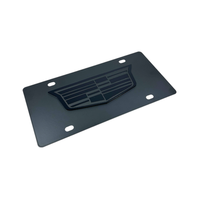 Cadillac Black Out Carbon Steel License Plate