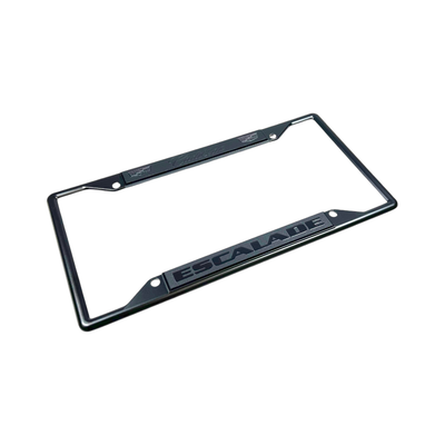 Cadillac Escalade Blacked Out Black License Plate Frame