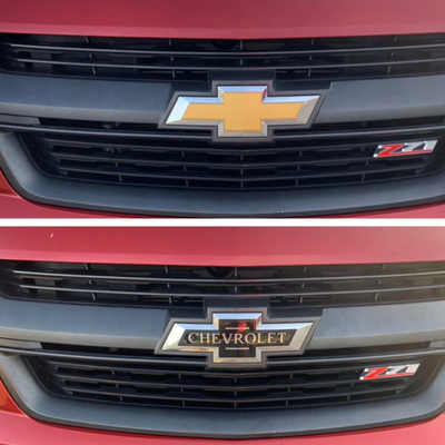 16-18 Chevrolet Silverado 1500 2 PCS Centennial Tape-on Officially Licensed Chevrolet Emblem Set