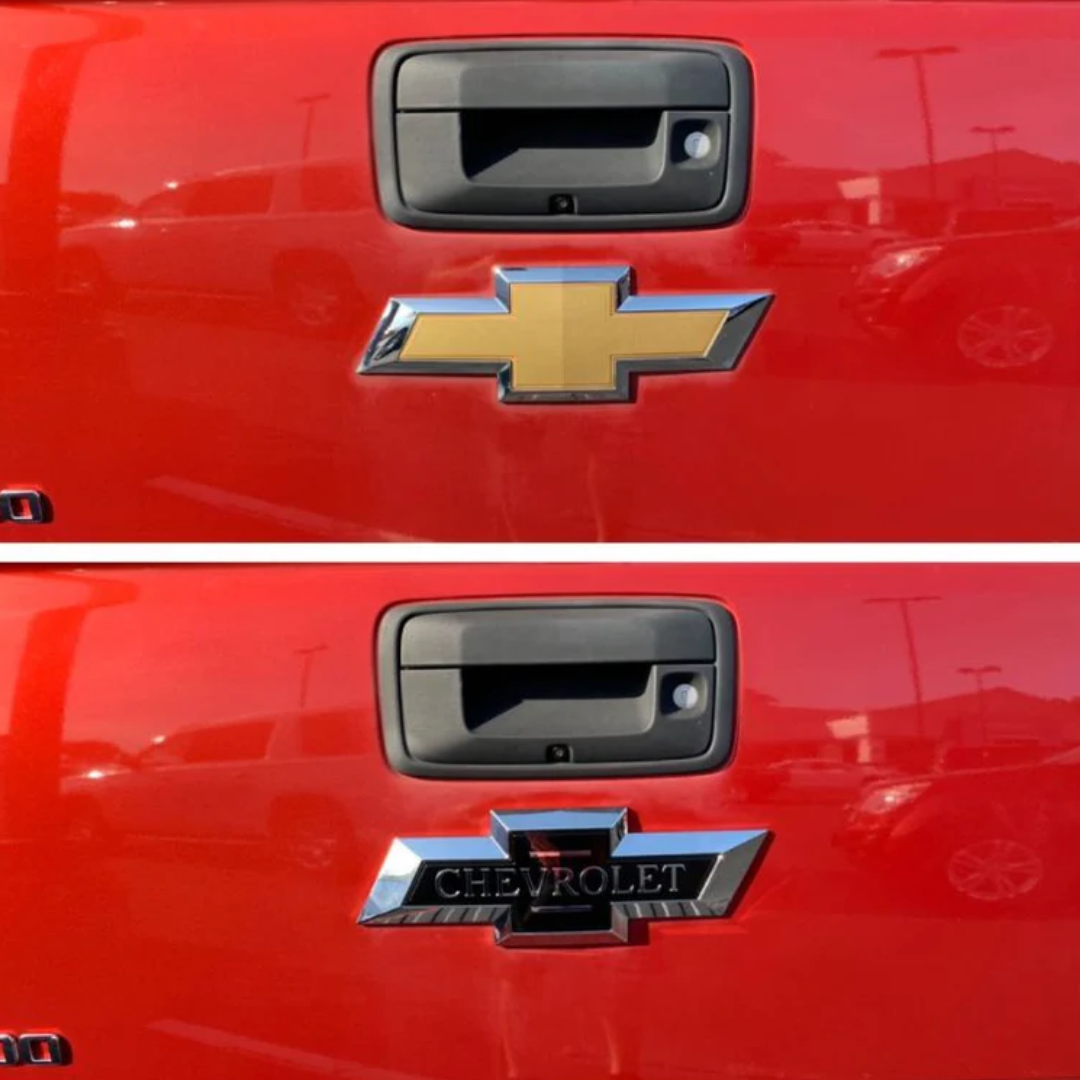 16-18 Chevrolet Silverado 1500 2 PCS Centennial Tape-on Officially Licensed Chevrolet Emblem Set