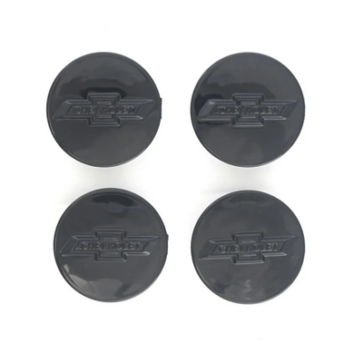 10-17 Chevrolet Equinox, 15-24 Chevrolet Colorado, 18-23 Chevrolet Traverse, 19-24 Chevrolet Blazer 4 PCS Gloss Black Replacement Officially Licensed Chevrolet Wheel Cap Set