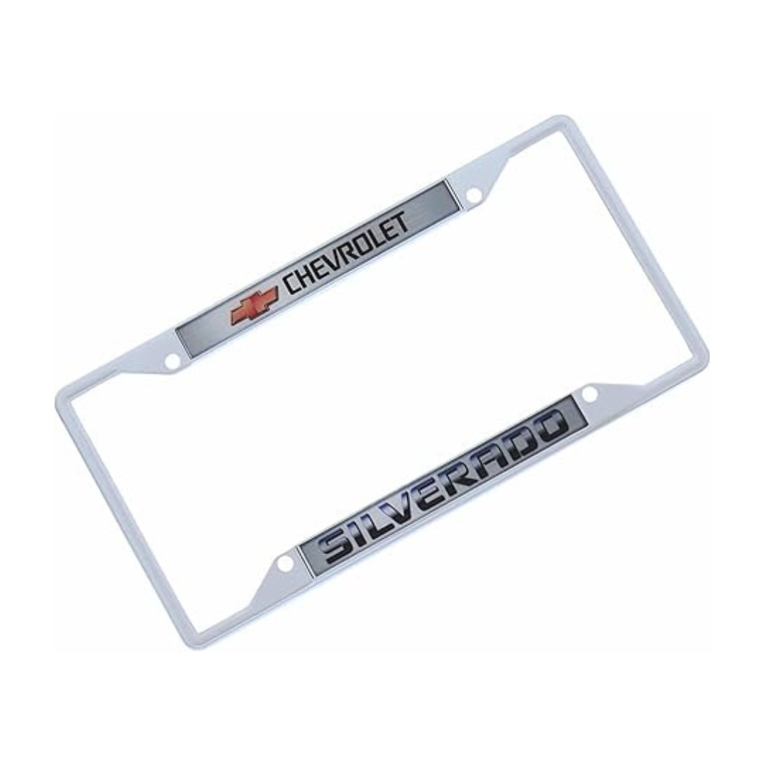 Chevrolet Silverado Chrome License Plate Frame