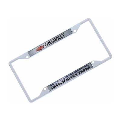 Chevrolet Silverado Chrome License Plate Frame