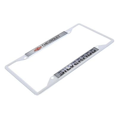 Chevrolet Silverado Chrome License Plate Frame