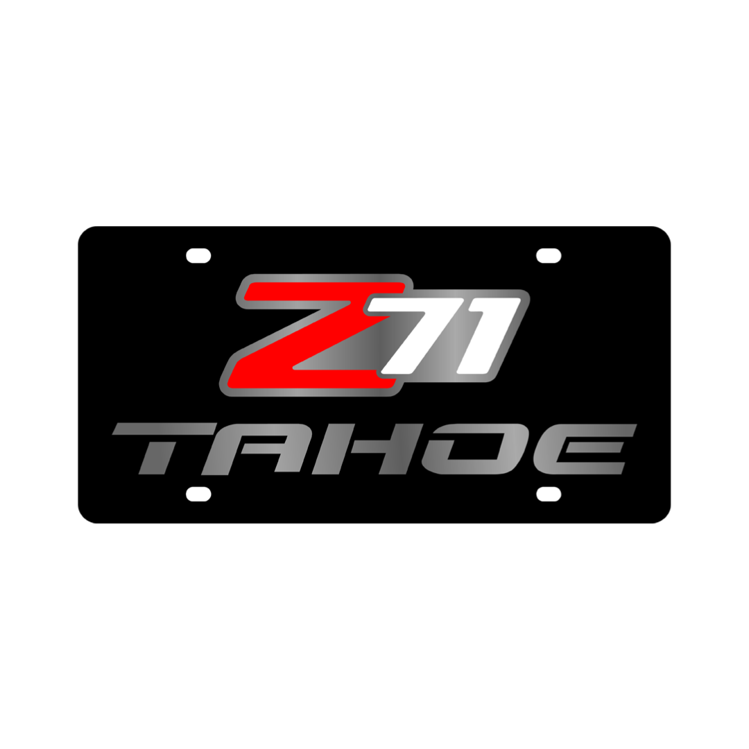 Chevrolet Tahoe Z71 Carbon Steel License Plate
