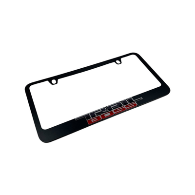 Chevrolet Trail Boss Black License Plate Frame