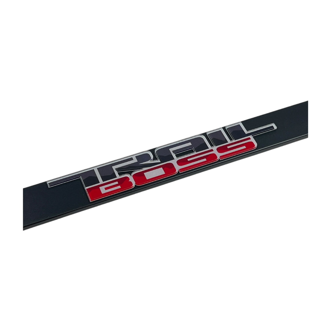 Chevrolet Trail Boss Black License Plate Frame
