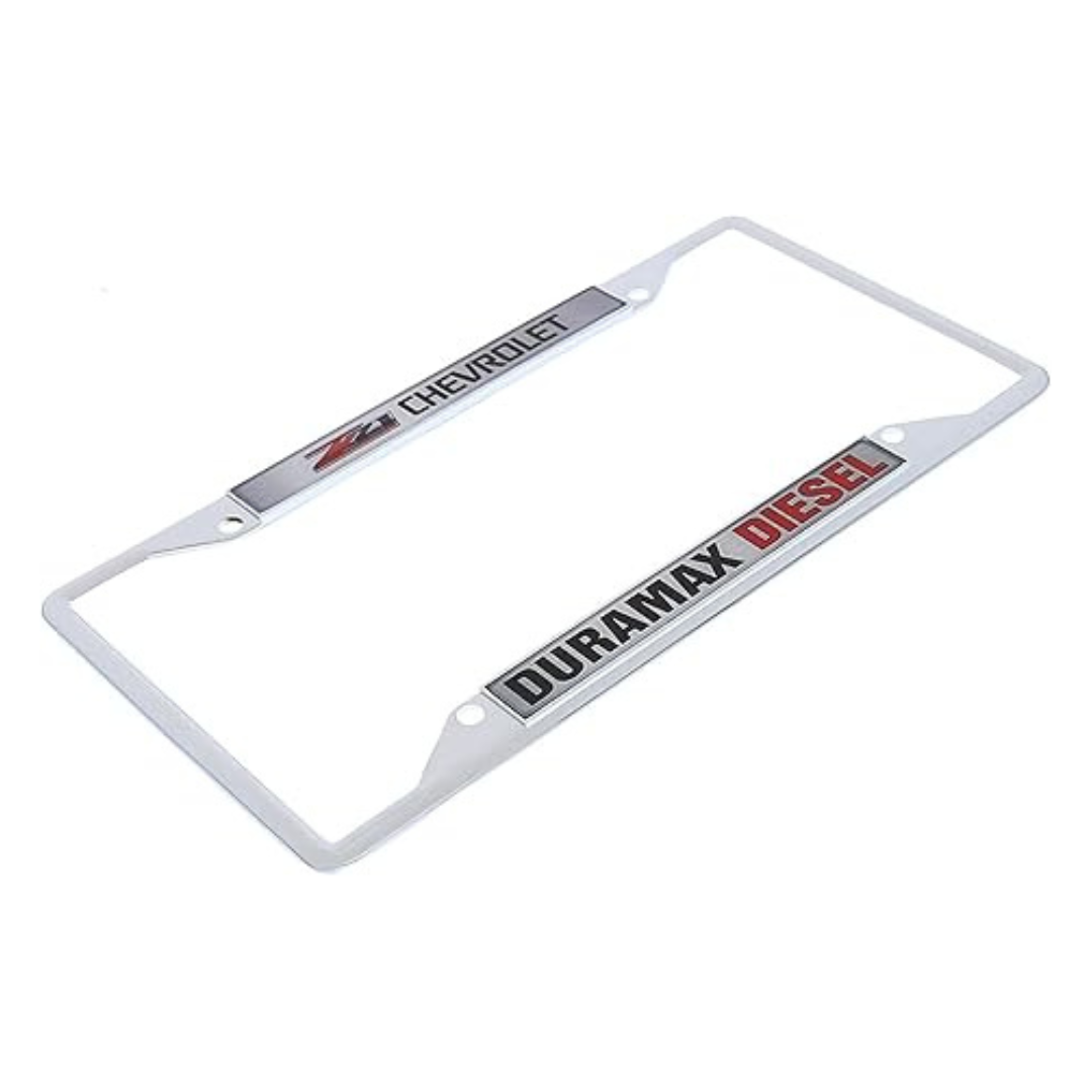 Chevrolet Z71 Duramax Diesel Chrome License Plate Frame