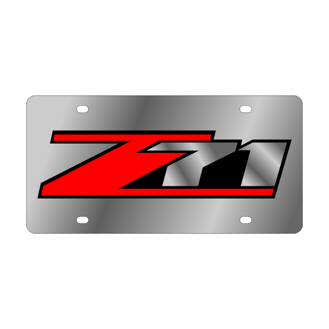 Chevrolet Z71 Stainless Steel License Plate