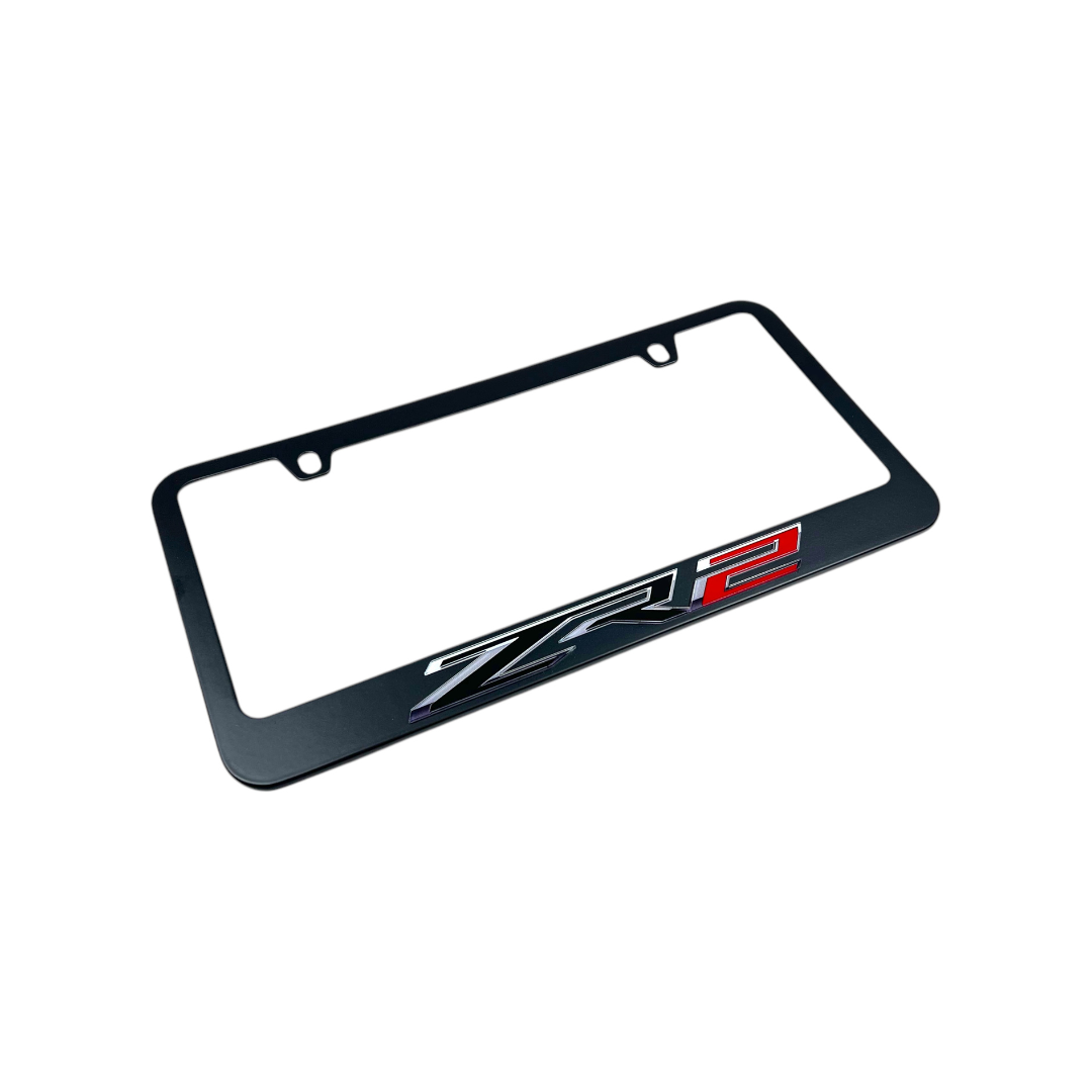 Chevrolet ZR2 Black License Plate Frame