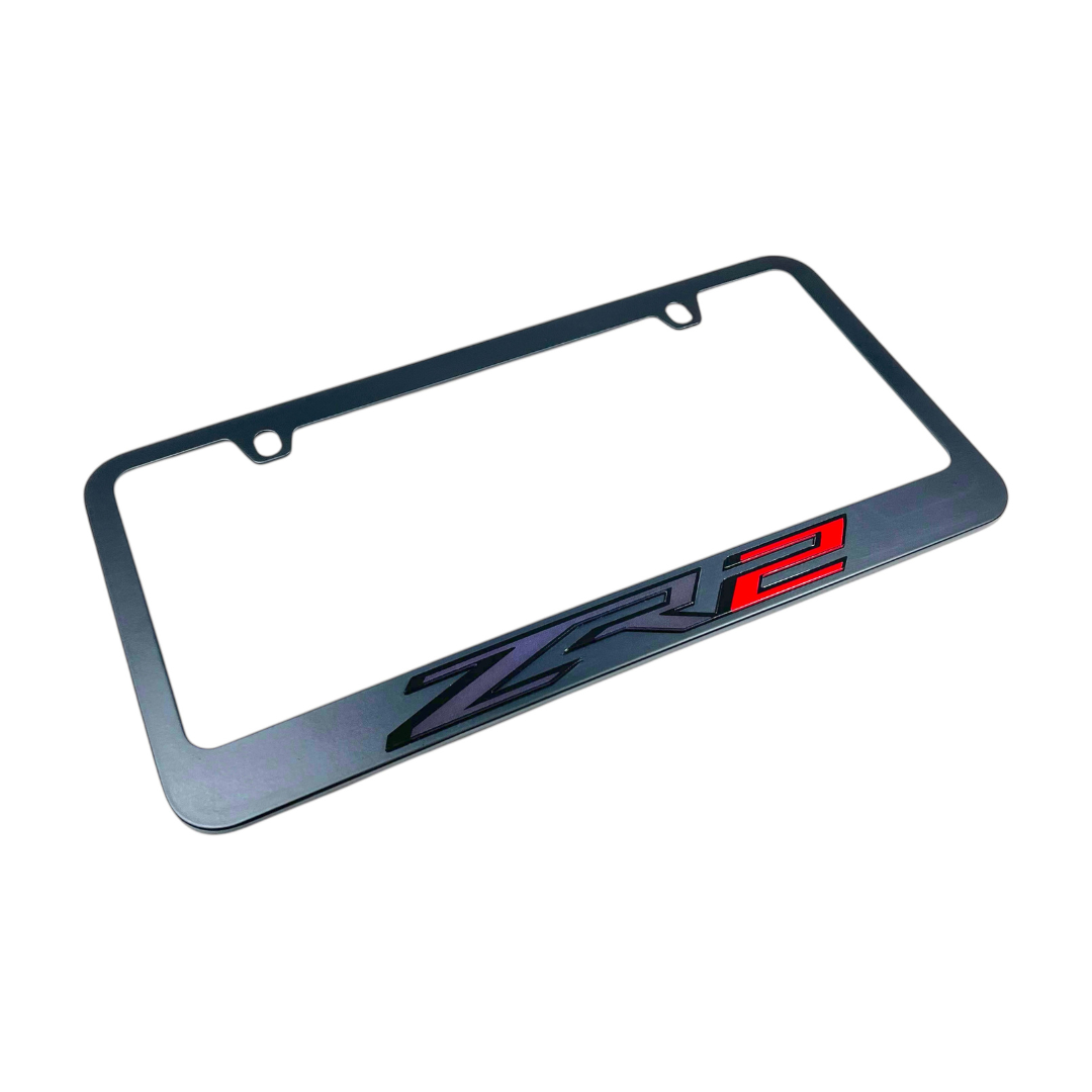 Chevrolet ZR2 Black License Plate Frame