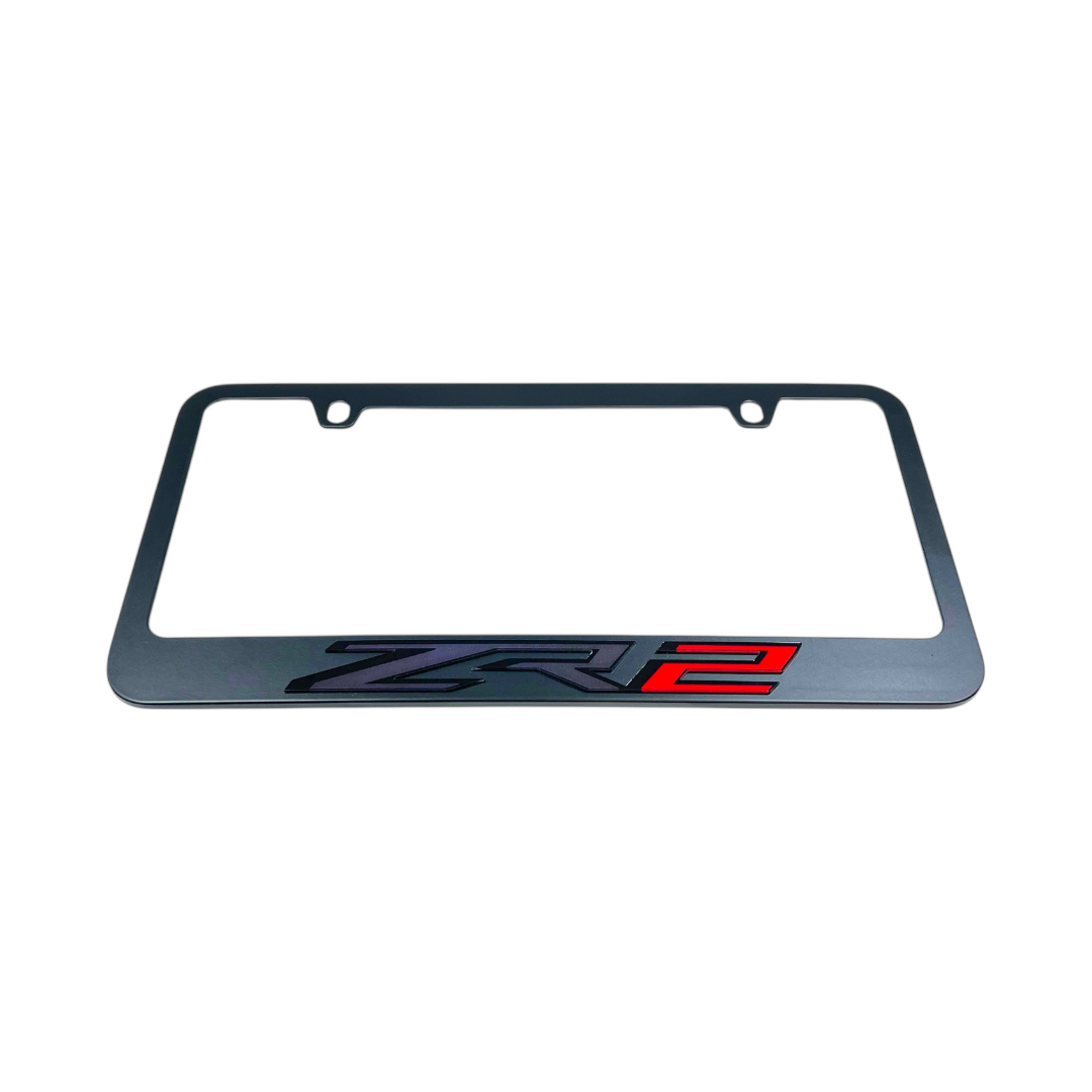 Chevrolet ZR2 Black License Plate Frame