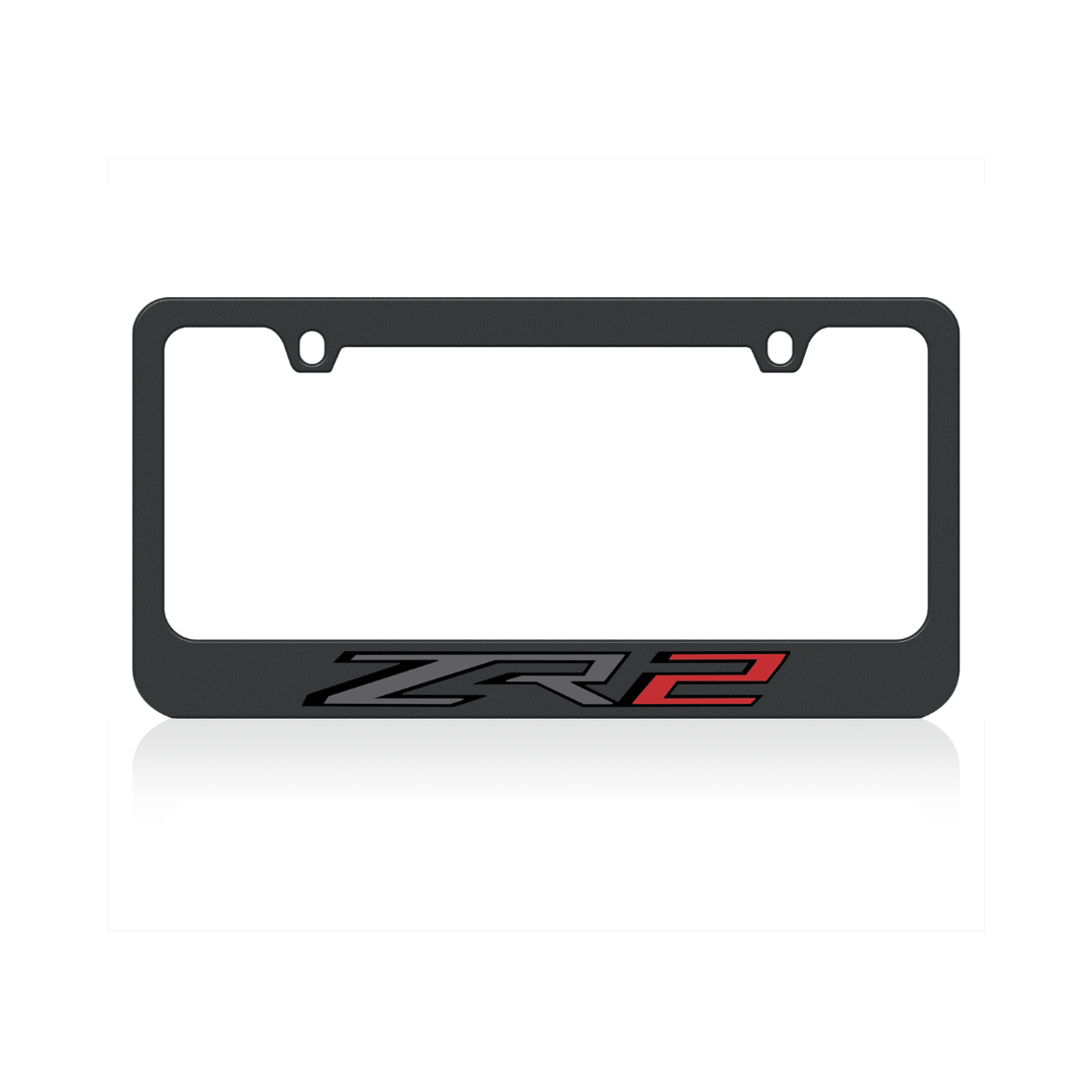 Chevrolet ZR2 Black License Plate Frame