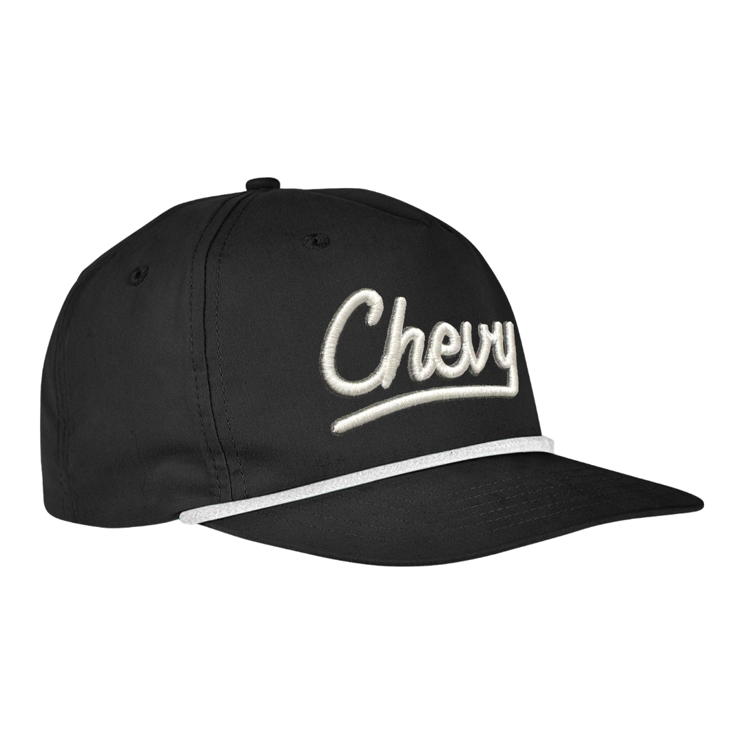 Chevy Script Rope Hat - Black | Corvette Store Online ...