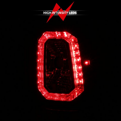 Chevy Silverado 03-06 1500/2500/3500 07 Classic LED Bar Style Tail Lights Chrome w/ Red Clear Lens (SINGLE REAR WHEEL)