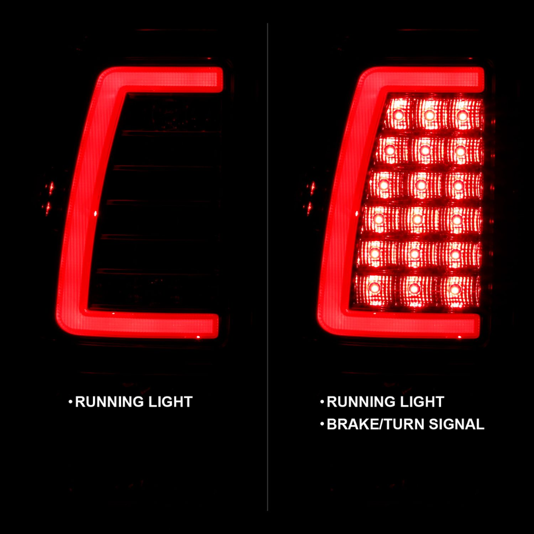 Chevy Silverado 03-06 1500/2500/3500 07 Classic LED C Bar Style Tail Lights Red Lens (SINGLE REAR WHEEL) 311335