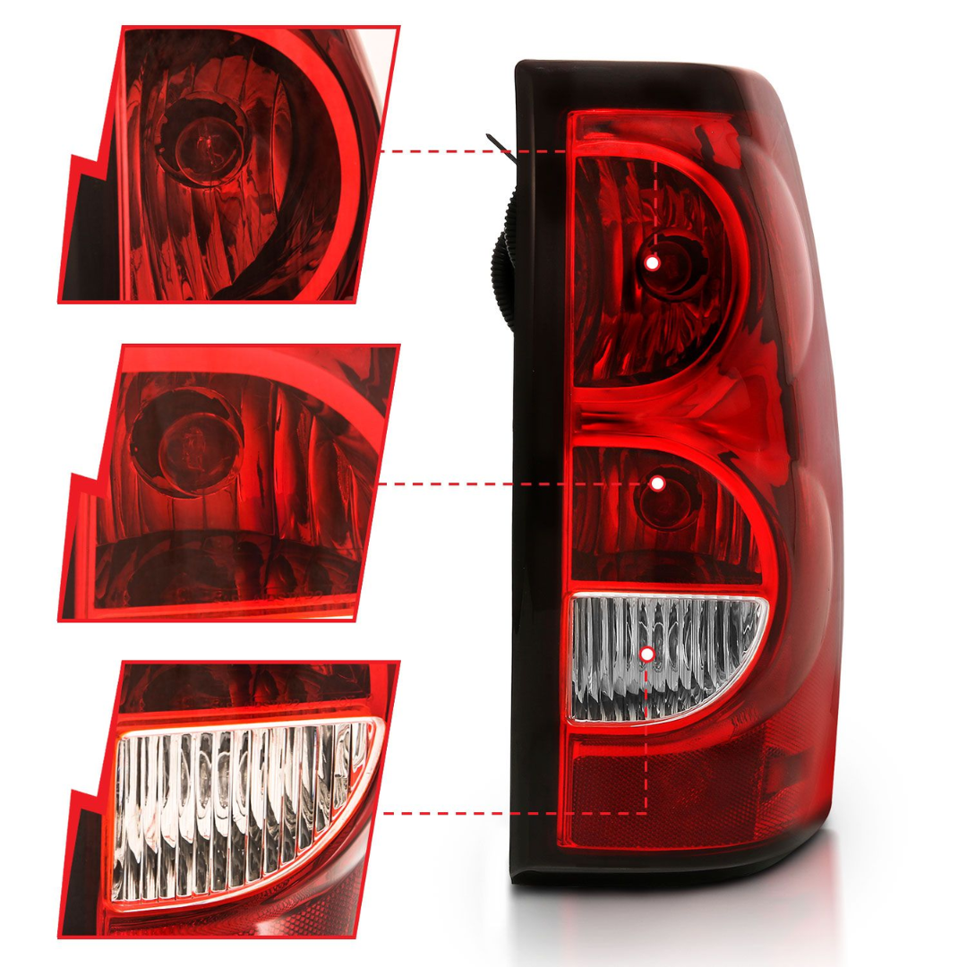 Chevy Silverado 03-06 1500/2500/3500 07 Classic Tail Lights Red/ Clear Lens (OE TYPE)(DOES NOT FIT DUALLY MODELS)