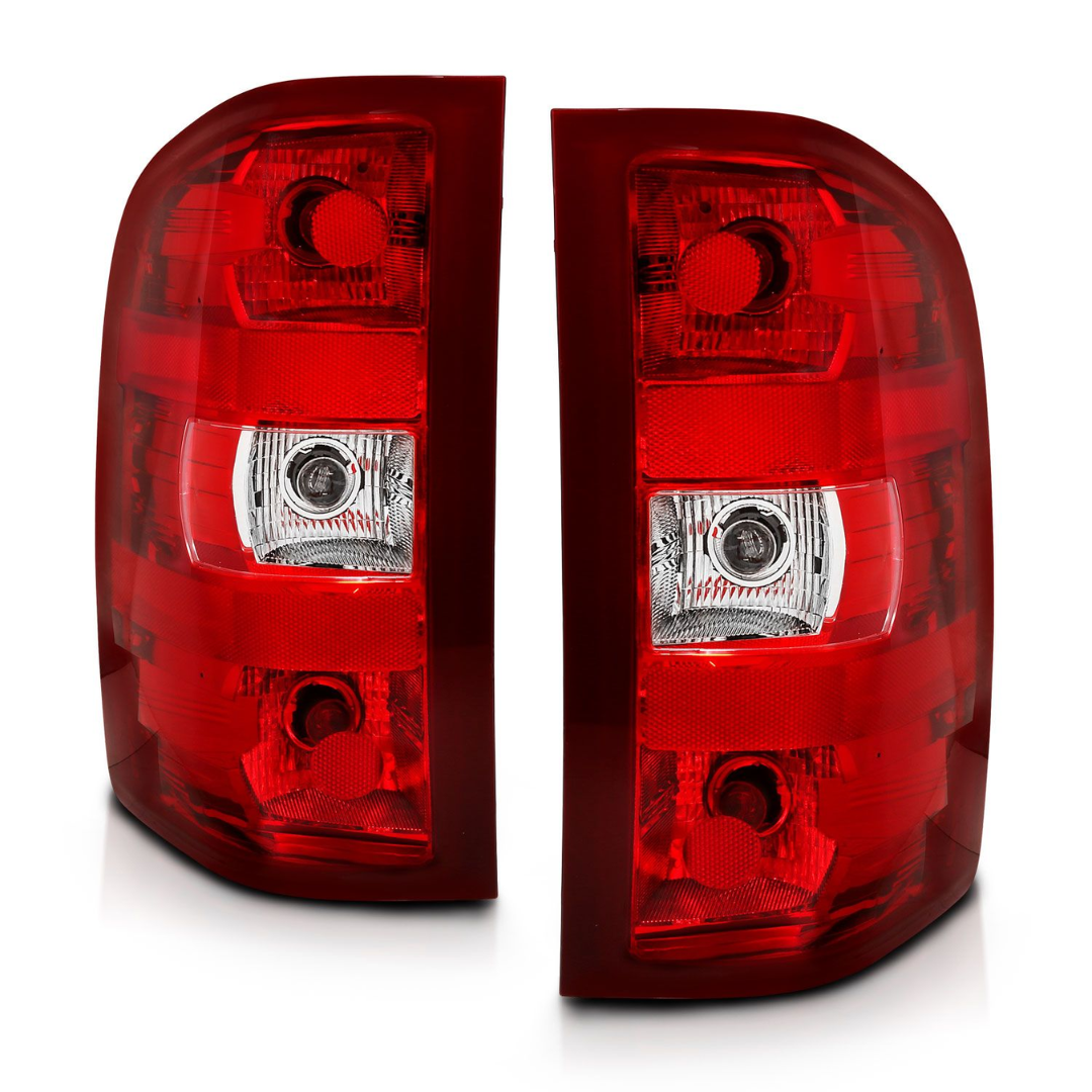 Chevy Silverado 1500 07-13 / 2500HD/3500HD 07-14 Tail Lights Red/ Clear Lens (OE TYPE)