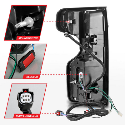 Chevy Silverado 1500 19-23 / 2500HD/3500HD Black w/ Smoke Lens W/ Sequential Signal (FACTORY LED MODELS)