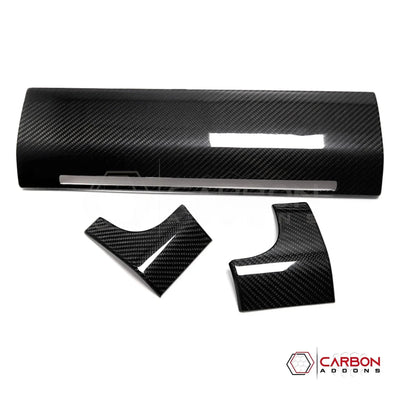 Real Carbon Fiber Dashboard & Glove Box Covers for 2021+ Ford F-150