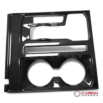 Real Carbon Fiber Center Console Cover for 2021+ Ford F-150