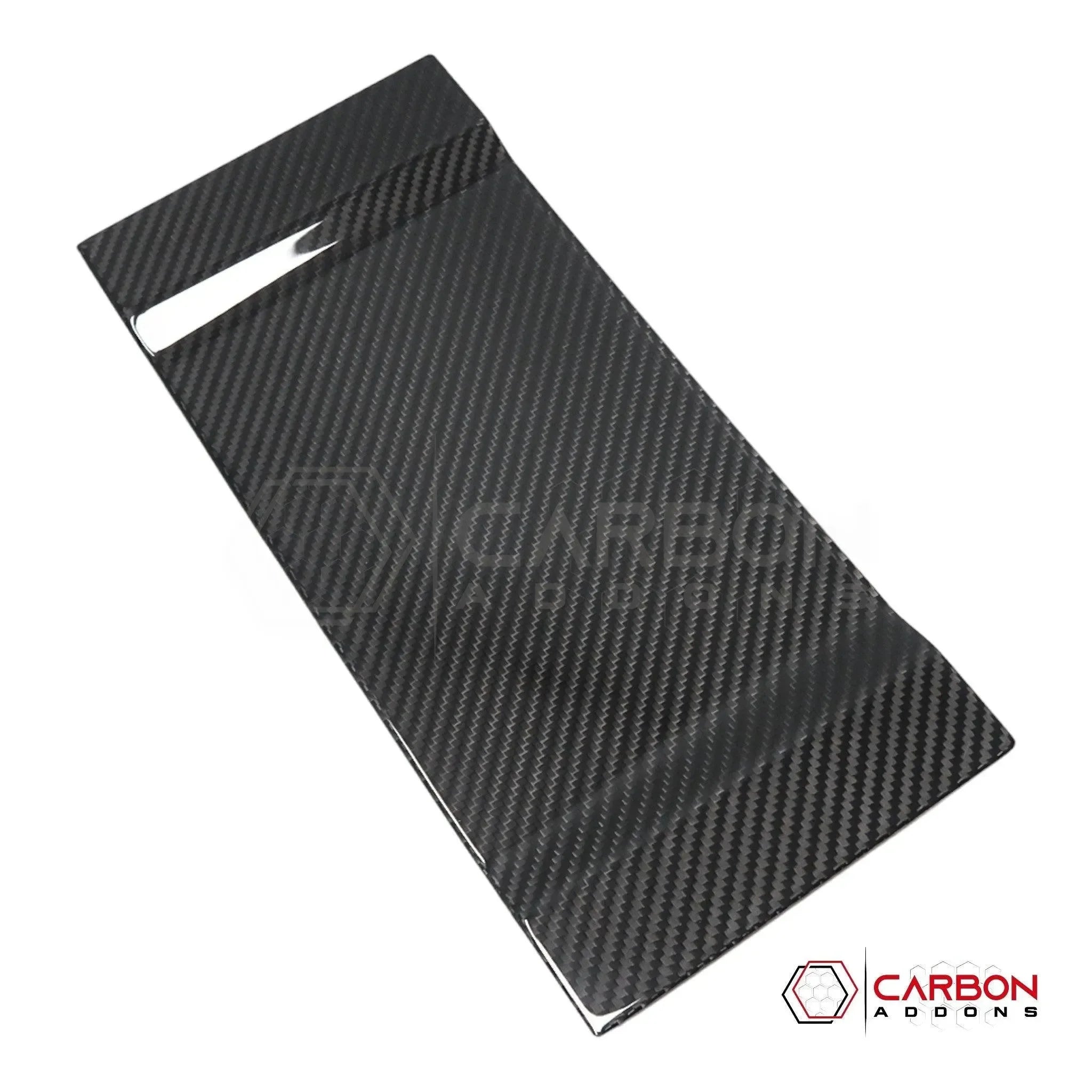 Real Carbon Fiber Wireless Charger & Coin Tray Cover for 2021+ Ford F-150