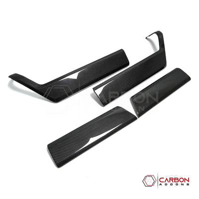 Real Carbon Fiber Door Panel Trim Covers for 2021+ Ford F-150