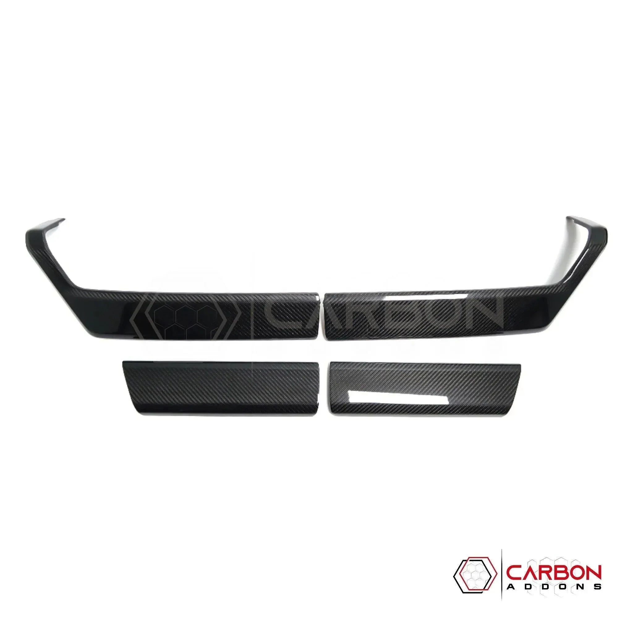 Real Carbon Fiber Door Panel Trim Covers for 2021+ Ford F-150