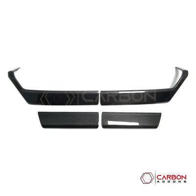 Real Carbon Fiber Door Panel Trim Covers for 2021+ Ford F-150
