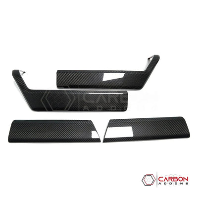 Real Carbon Fiber Door Panel Trim Covers for 2021+ Ford F-150