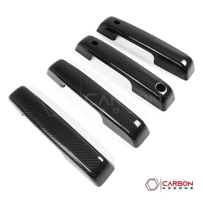 Real Carbon Fiber Exterior Door Handle Covers for 2021+ Ford F-150
