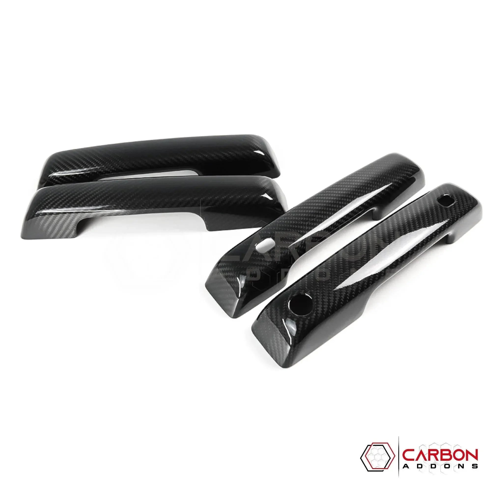 Real Carbon Fiber Exterior Door Handle Covers for 2021+ Ford F-150
