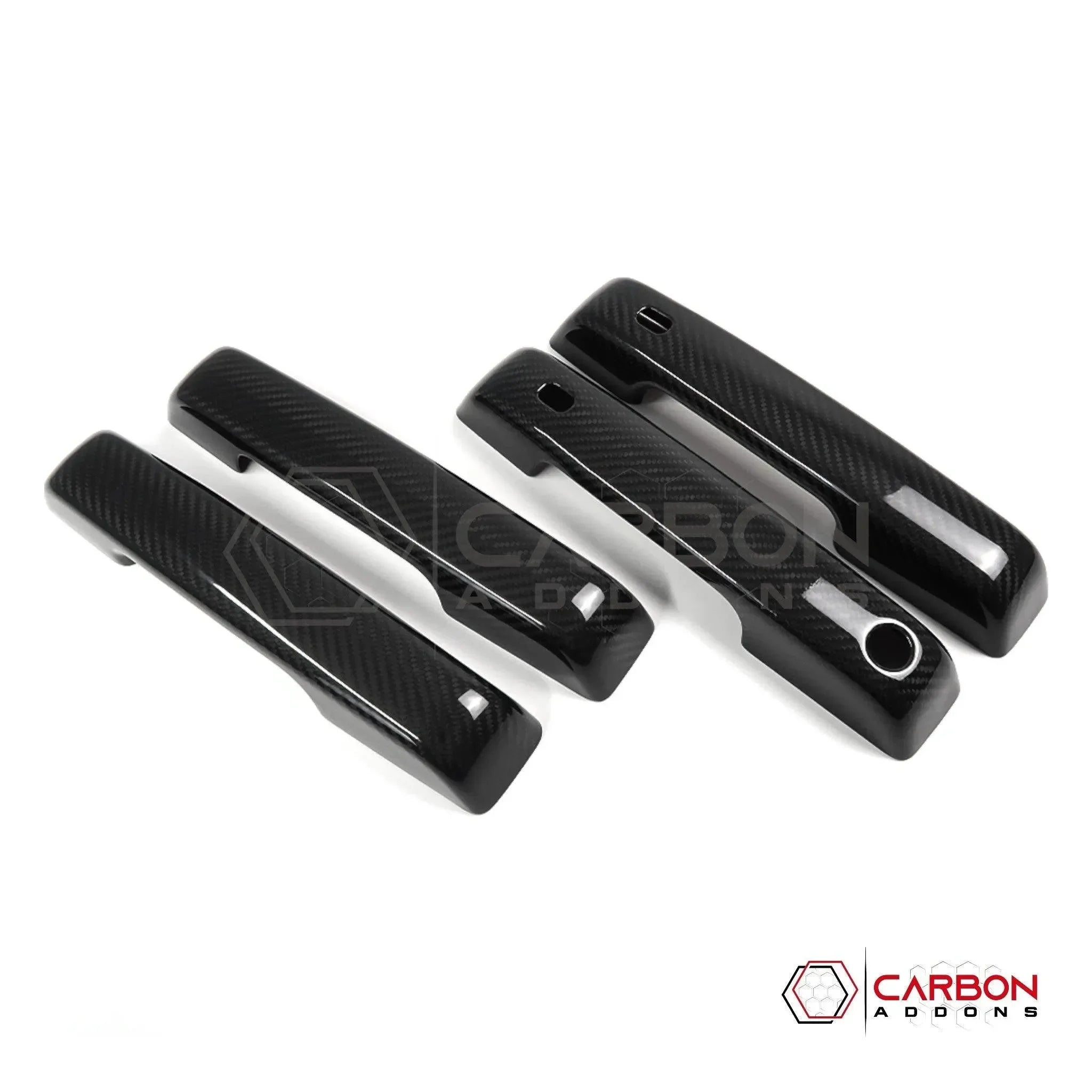 Real Carbon Fiber Exterior Door Handle Covers for 2021+ Ford F-150