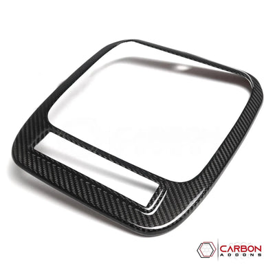 Real Carbon Fiber Overhead Light Trim Cover for 2021+ Ford F-150